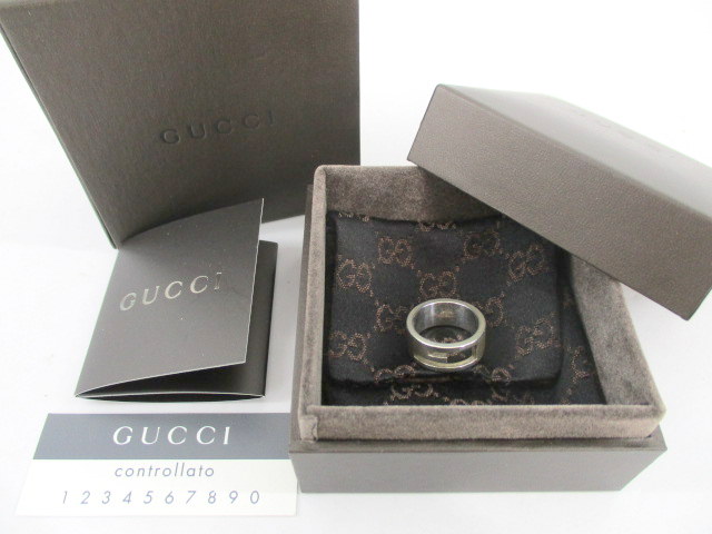 最新版【セット】グッチ GUCCI 箱付 指輪 カットアウトG リング 027 アクセサリー