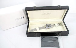 GaGa MILANO ガガミラノ 腕時計 マヌアーレ46 ステンレススチール クォーツ 5080 シルバー 黒文字盤 メンズ 稼働品をお買取りさせて頂きました★