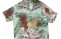 SUN SURF サンサーフ SS38415 MUSA-SHIYA アロハシャツ SPECIAL EDITION THE EAGLE HAS LANDED をお買取りさせていただきました。